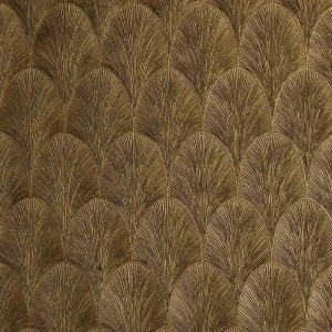 Casamance|Wallpaper brown and grey palm leaves metallic|Wallpaper