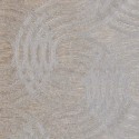 Casamance|Papier peint motif entrelacé argenté métallisé|Cercles