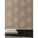 Casamance|Geflechtmuster Tapete silber metallisch|Kreisen