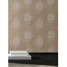 Casamance|Papier peint motif entrelacé argenté métallisé|Cercles