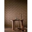 Casamance|Wallpaper interlaced pattern copper brown metallic|High-End