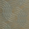 Casamance|Wallpaper interlaced pattern green and gold metallic|High-End