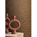 Casamance|Papier peint géométrique moderne bleu et doré métallisé|Haut Gamme