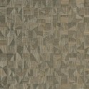 Casamance|Papier peint géométrique moderne vert kaki et doré|Haut Gamme