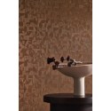 Casamance|Wallpaper modern geometric brown and gold|High-End