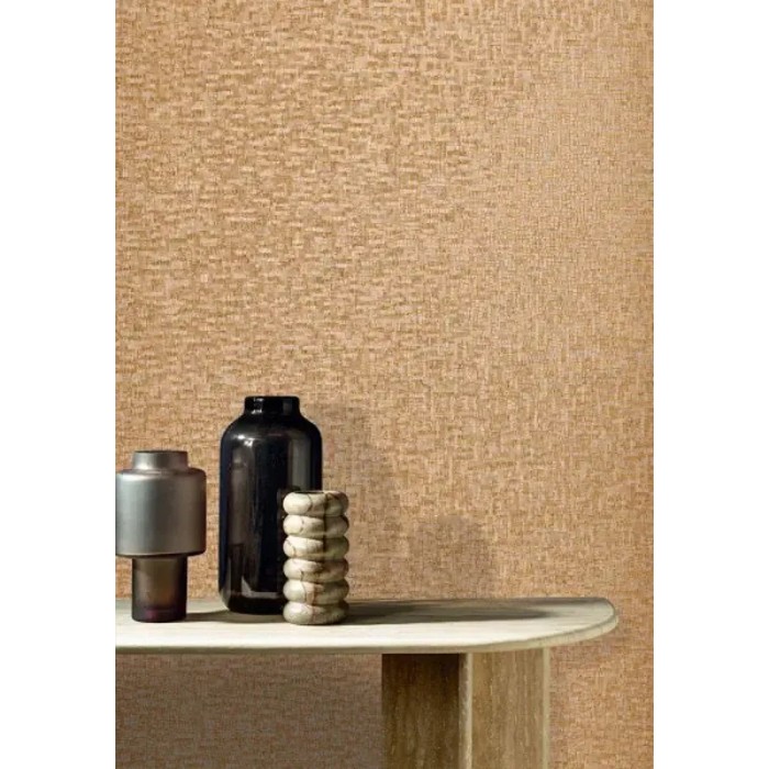 Casamance|Papel pintado mosaico mármol y piedra marrón metalizado|Papel Pintado