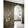 Casamance|Wallpaper mosaic marble and stone silver and gold|Metal Imitation