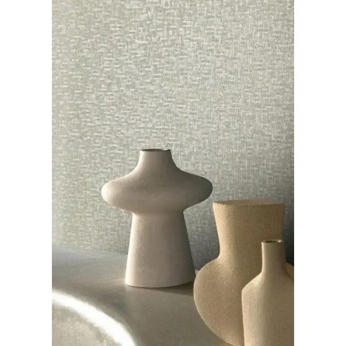 Papel pintado mosaico mármol y piedra verde metalizado - Casamance Textures Metalliques 75043476