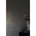 Casamance|Papier peint mosaïque marbre et pierre bleu marine et doré|Imitation Métal