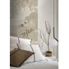 Casamance|Papier peint floral japonais jasmins et lys beige doré|Moderne
