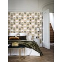 Casamance|Wallpaper floral Art Nouveau ochre gold|Art Deco