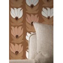 Casamance|Florale Jugendstil Tapete grün|Retro