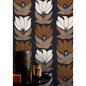 Casamance|Wallpaper floral Art Nouveau green|Retro 2