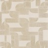 Casamance|Wallpaper Art Nouveau geometric cream white gold|Wallpaper