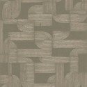 Casamance|Papier peint Art Nouveau géométrique vert menthe doré|Géométrique