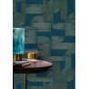 Casamance|Wallpaper Art Nouveau geometric terracotta brown gold|Art Deco
