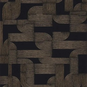 Architects Paper|Papel pintado geométrico gris y negro|Art Deco