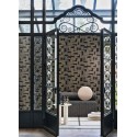 Casamance|Jugendstil Tapete geometrisch grün-blau-gold|Art Deco