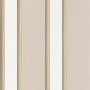 Papeldecor|Papier peint rayures larges tons beige crème|Rayures