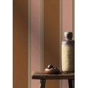 Casamance|Tapete moderne rosa-kupferne Streifen|Streifen