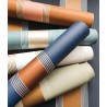 Casamance|Papier peint moderne rayures bleues et cuivre|Rayures