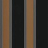 Casamance|Tapete moderne schwarz-kupferne Streifen|Streifen