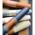 Casamance|Papier peint moderne rayures noires et cuivre|Rayures