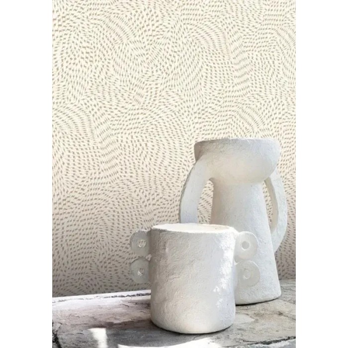 Casamance|Papier peint abstrait noir et cuivre éclat mat|Minimaliste