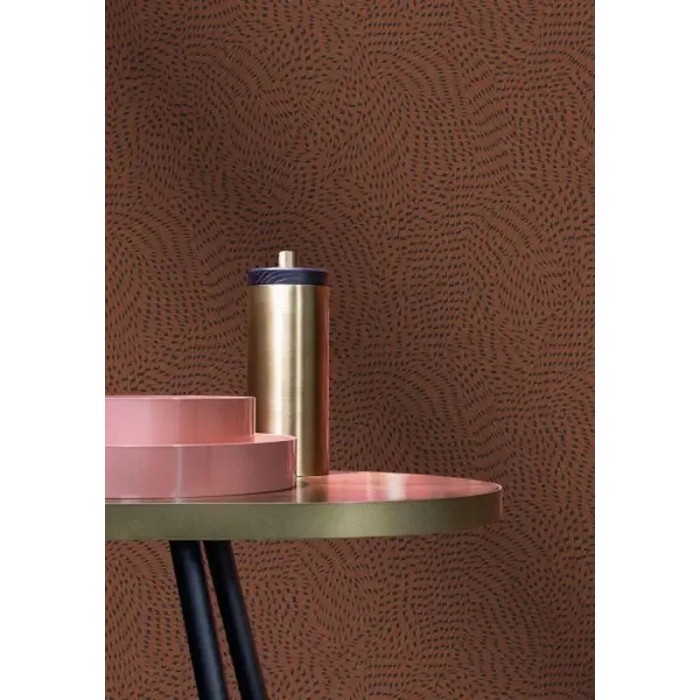 Papel pintado abstracto dorado y negro brillo mate - Casamance Square Jasmin 75722956