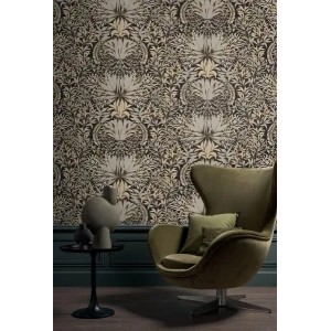 Caselio|Papel pintado art déco azul, ideal para dormitorio|Art Deco 2