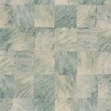 Casamance|Mosaik Tapete exotische Blätter Holzeffekt grün-beige|Holzimitat