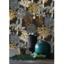 Casamance|Wallpaper tropical black bamboo elegant with natural fibers|Wallpaper