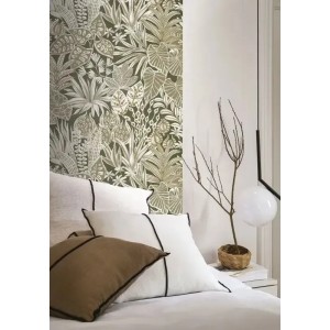 Eijffinger|Papier peint ethnique moderne ikat vert pastel|Ethnique 2