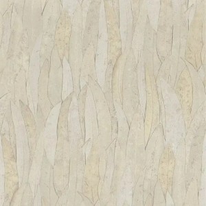 Casamance|Papier peint feuilles d’eucalyptus brun avec texture 3D|Rustique