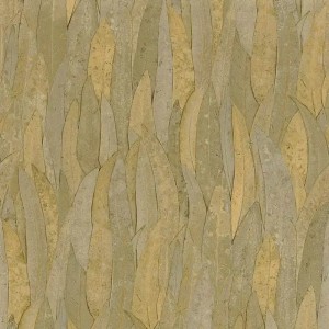 Casamance|Eukalyptusblätter Tapete naturgrün mit Relief|Tapeten