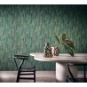 Papel pintado hojas de eucalipto verde natural con relieve - Casamance Golfe Du Bengale 75961324