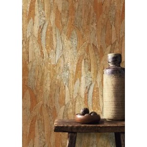 Casamance|Eukalyptusblätter Tapete naturgrün mit Relief|Tapeten 2