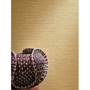 Casamance|Papier peint fibres naturelles beige effet osier artisanal|Imitation Raphia 2