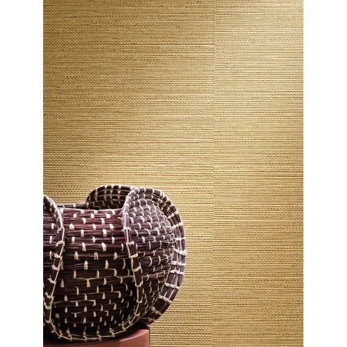 Casamance|Wallpaper natural fibers brown woven wicker effect|Raffia Imitation