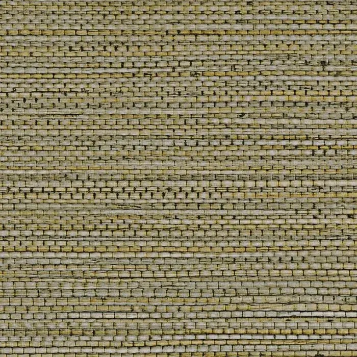 Casamance|Papel pintado fibras naturales verde caqui efecto mimbre|Imitacion Rafia