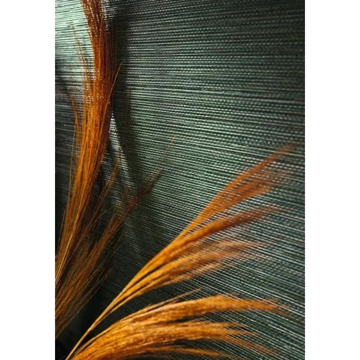 Casamance|Naturfaser Tapete grün Korbgeflecht-Textur|Raffiaimitation