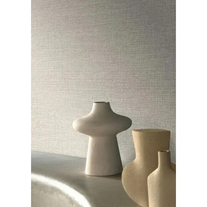 Papel pintado rafia gris teñido efecto natural - Casamance Golfe Du Bengale 74250102