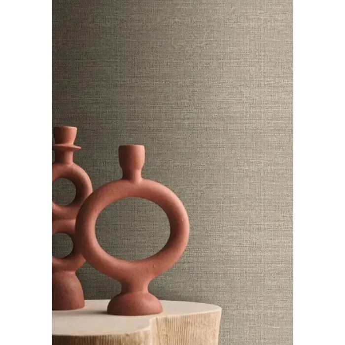 Casamance|Wallpaper raffia beige and grey dyed natural style|Raffia Imitation
