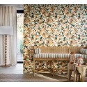 Casamance|Wallpaper abstract floral multicolor artistic style|Tropical