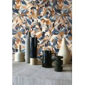 Casamance|Wallpaper modern abstract floral multicolor tones|Abstract