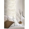 Casamance|Wallpaper white and gold cranes metallic effect|Contemporary
