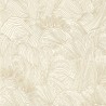 Casamance|Papier peint abstrait vagues blanches avec doré métallisé|Abstrait