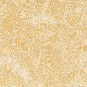 Casamance|Papier peint lin effet textile orange|Papier Peint