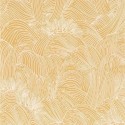 Casamance|Wallpaper abstract wave yellow with metallic shine|Wallpaper