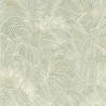 Casamance|Papier peint abstrait vagues vertes avec reflets métalliques|Marin & Nautique